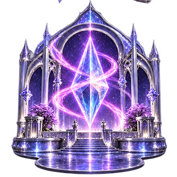 A miniature violet prism hall.