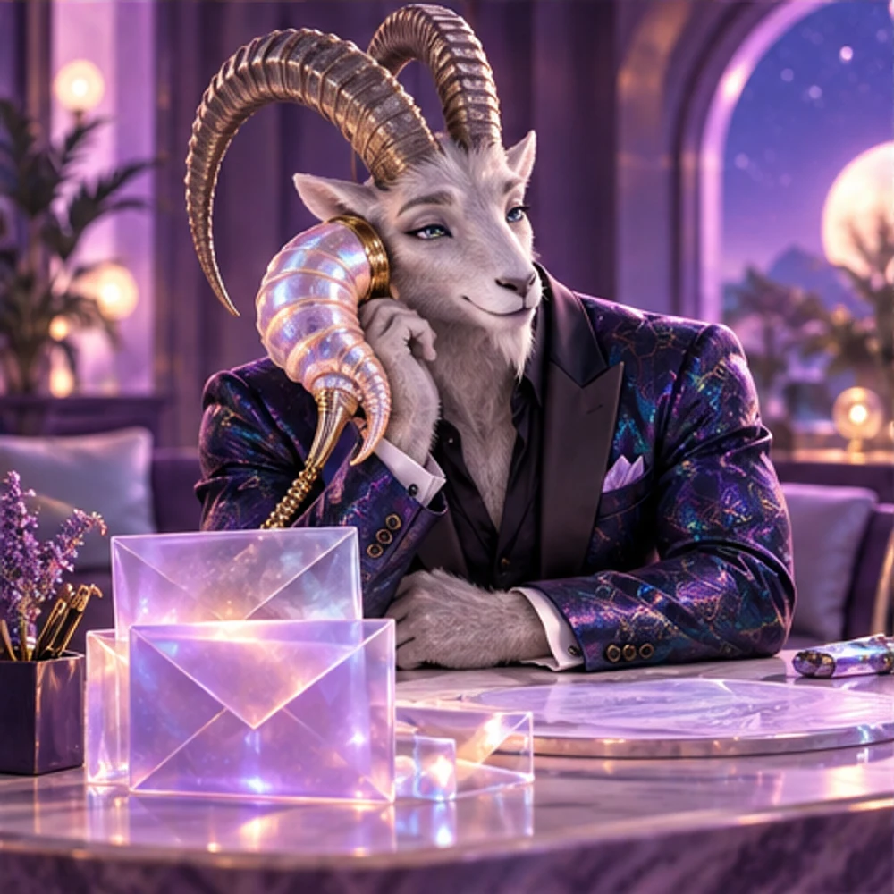 Aster listens at the club message desk.