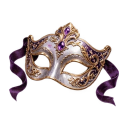 Silver half-mask